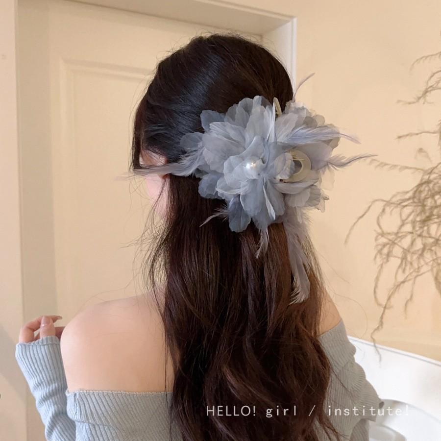 Восхитительная заколка для волос в виде цветка лилии: Элегантная заколка-краб для причесок