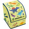 Skater Dinosaur School Backpack Storage Case with Dividers and Lid Cover for Organizing SRBX1-A