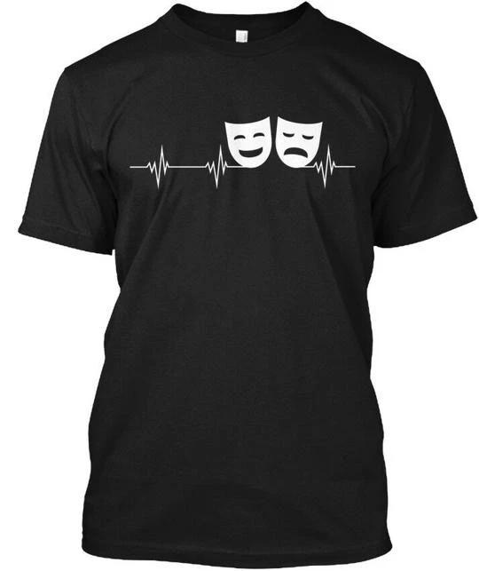 Theater Heartbeat T shirt Made in the USA Size S to 5XL