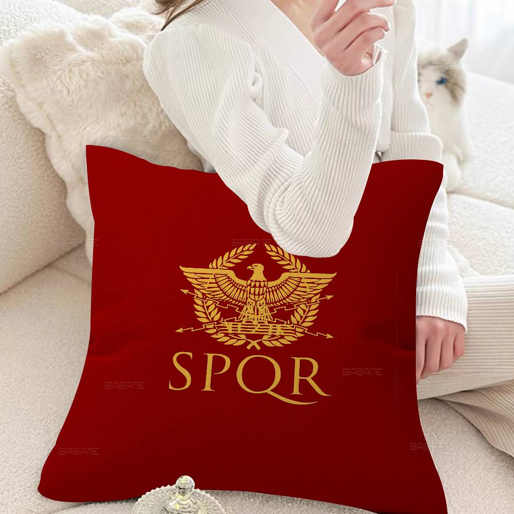 Римские чехлы на подушки S-SPQRS Мультяшные Декоративные для дивана Домашние Двусторонние Короткий плюш Милый чехол на подушку
