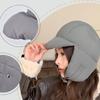 Однотонные утепленные шапки-бомберы, теплые утепленные наушники, теплая шапка-ушанка, корейская версия, ретро-стиль, лыжная пилотская шапка