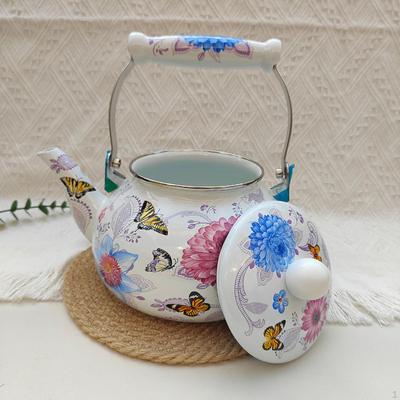 Эмалированный чайник 2,5 л с ручкой, подогреватель молока, многофункциональный кувшин для напитков, герметичный турецкий чайник