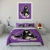Guitarist Poster Purple Art Bedding Duvet Cover Set Duvet Cover Pillowcases  (1*Duvet Cover 2*Pillowcases, without duvet insert)
