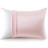 AIFY Silk-Like Satin Pillowcase, 43x63cm, Envelope-Style, Washable, Gentle On Hair, Low Friction, Sakura Pink, 1 Pillowcase