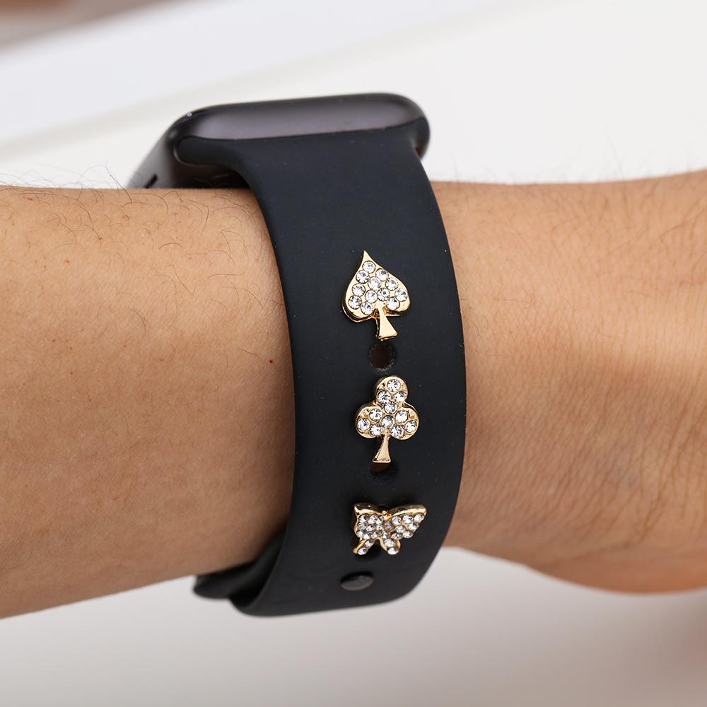 Металлические гвозди с бриллиантами, декоративное кольцо, браслет, подвески, ремешок, аксессуары, ремешок для часов, орнамент