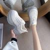 Повседневная спортивная обувь на платформе, увеличивающая рост, женская новинка 2025 года, маленькая женская обувь для широких брюк, весна