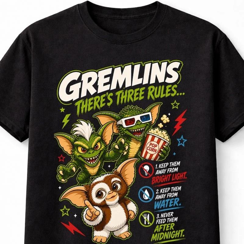 Gremlins Gizmo Retro Horror Comedy Movie Unisex TShirt