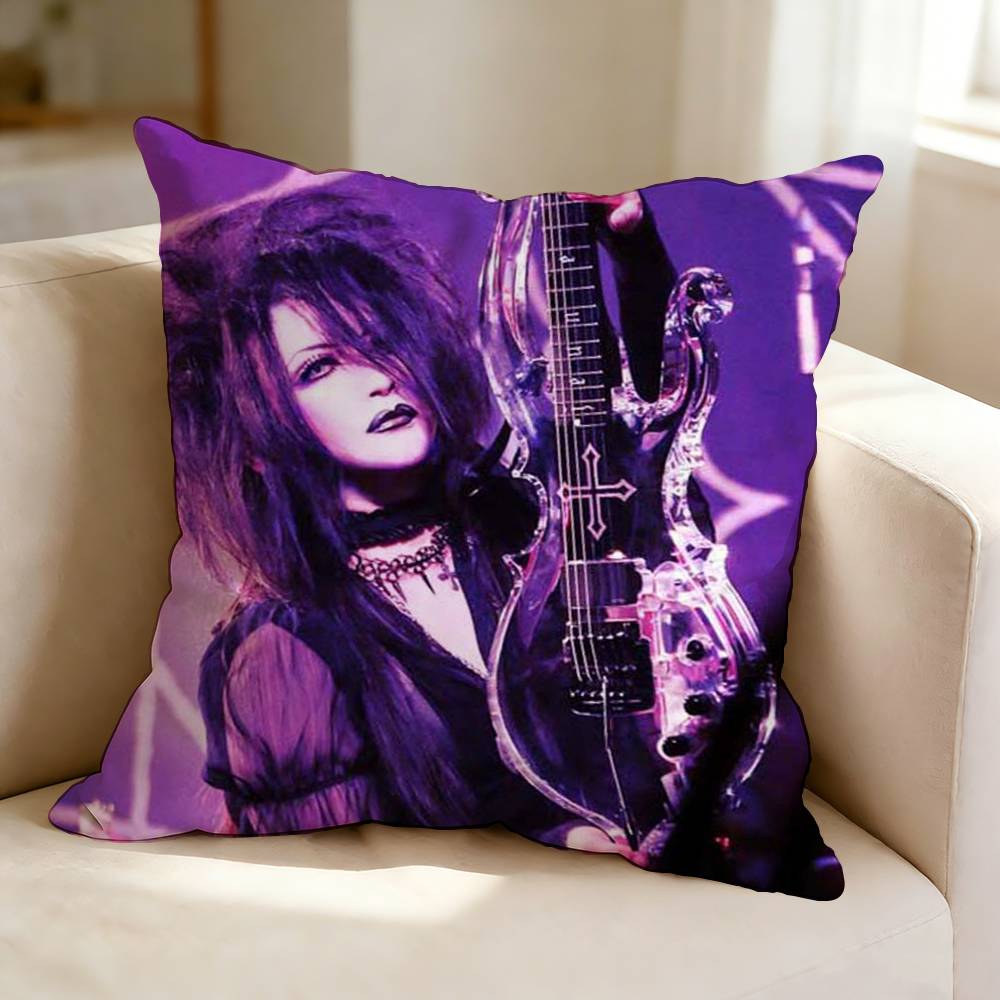 Baroque Rock Band MMalice MMizer Square DoubleSided printed Pillow Case Bedroom Bedside Pillow Sofa Cushion Cover