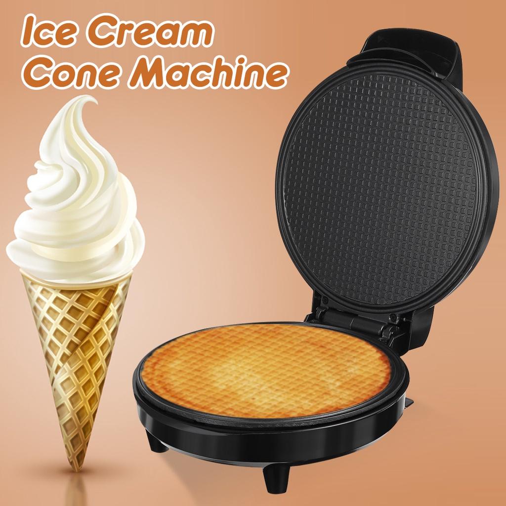 1200 Вт Антипригарная машина для приготовления яичных рулетов Электрическая машина для приготовления вафельных рожков для мороженого Мини-машина для приготовления вафельных рожков 20 см * 27,5 см