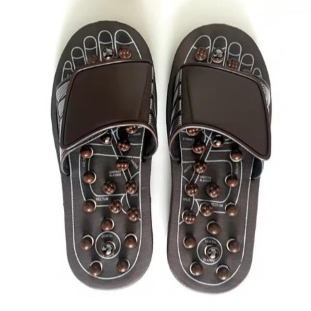 Тапочки для массажа с противоскользящим эффектом Магнитная обувь для массажа стоп Сандалии для рефлексотерапии Фасциит