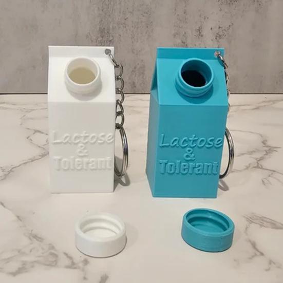 1/2 шт., держатель для таблеток, переносящих лактозу и таблетки, брелок, компактная коробка, дизайн коробки для молока, брелок, рюкзаки, кошельки, аксессуары