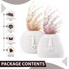 New Ceramic White 'Kiss Face Vase' | Vases for Home Decor Decorative Vase for Dried Flowers and Pampas Grass - Set of 2 | Vases for Living Room