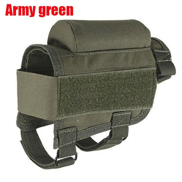Adjustable Outdoor Tactical Buttstock Bullet Bag Military Airsoft Rifle Cartridges Accessories Bag Hunting Gun Bullet Pouches