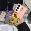 Модный Чехол-Бампер с Рисунком Подсолнуха для Samsung Galaxy S25 S22 S21 S23 Ultra Note 20 Ultra S24 FE S23 S20 Plus S25Edge