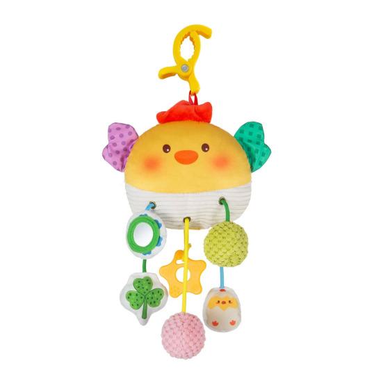 Игрушка для автокресла, игрушка-краб для малышей, тянущаяся игрушка, мягкая тканевая развивающая игрушка