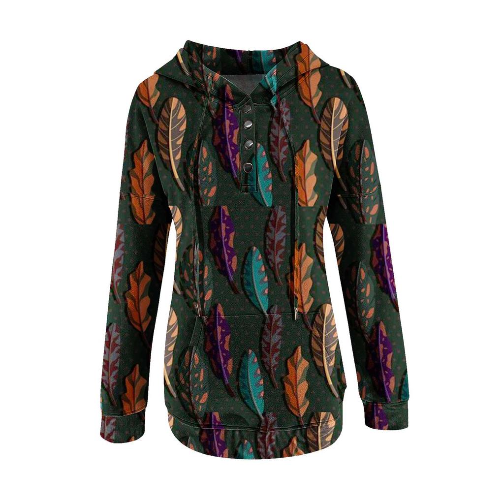 Рубашки с длинным рукавом для женщин, легкие свободные повседневные пуловеры с капюшоном и принтом, веревочные топы с круглым вырезом