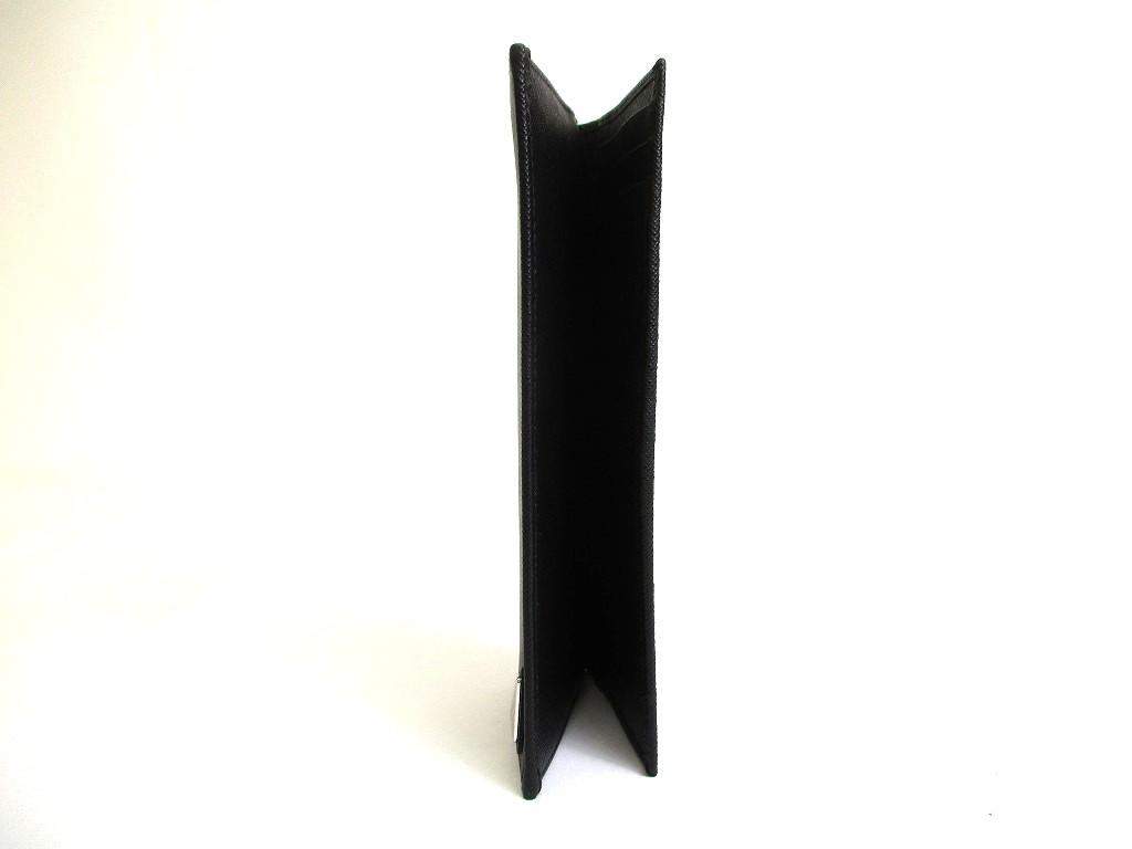 Authentic PRADA Saffiano Triangle Black Leather Bifold Long Flap Wallet #b088 Seller refurbished