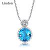Женское ожерелье Lindon, кулон из медного сплава, циркон, модный подарок