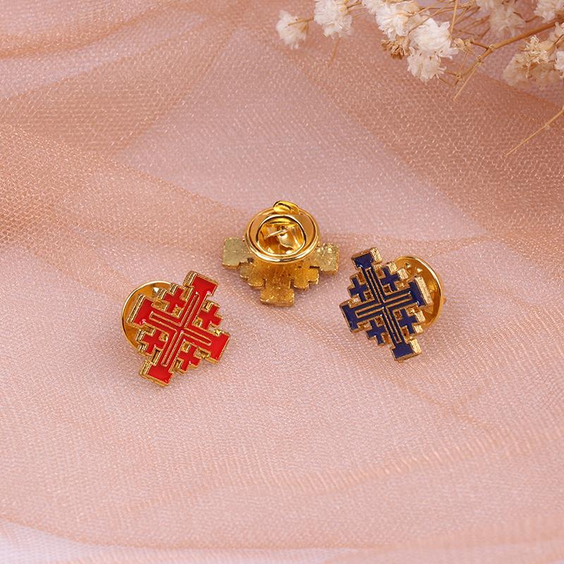 1 шт. католический христианский Иерусалимский крест брошь значок религиозные украшения Halo подарки