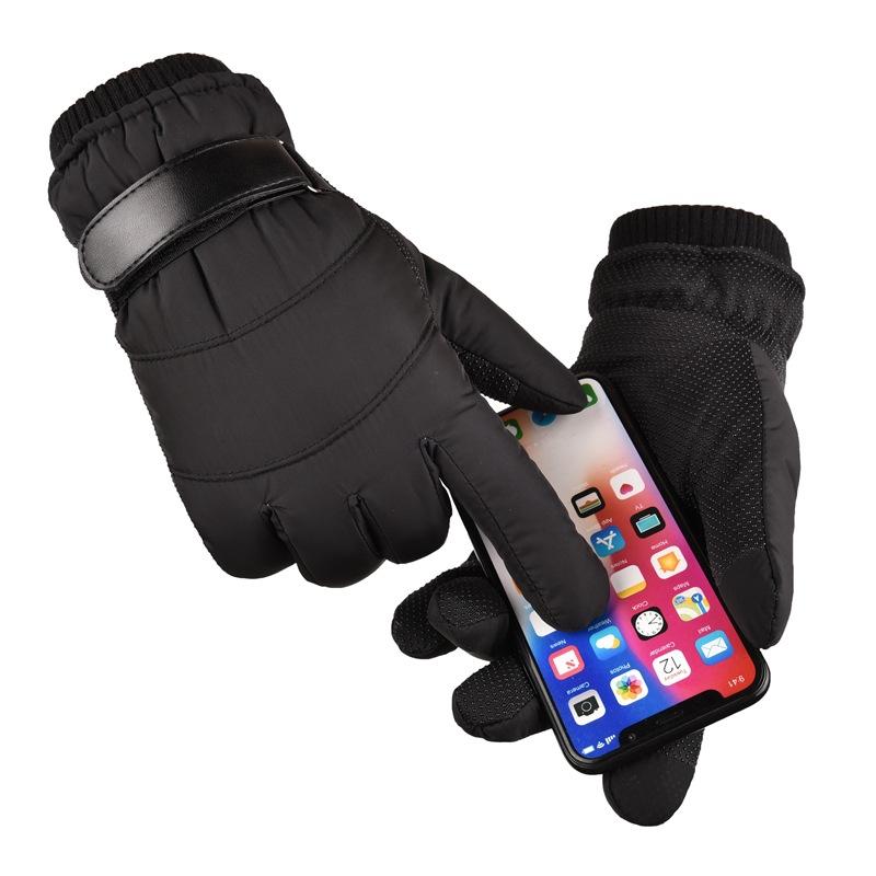 Men Winter Gloves Touchscreen Fleece Warm Waterproof Ski Sports Windproof Gloves