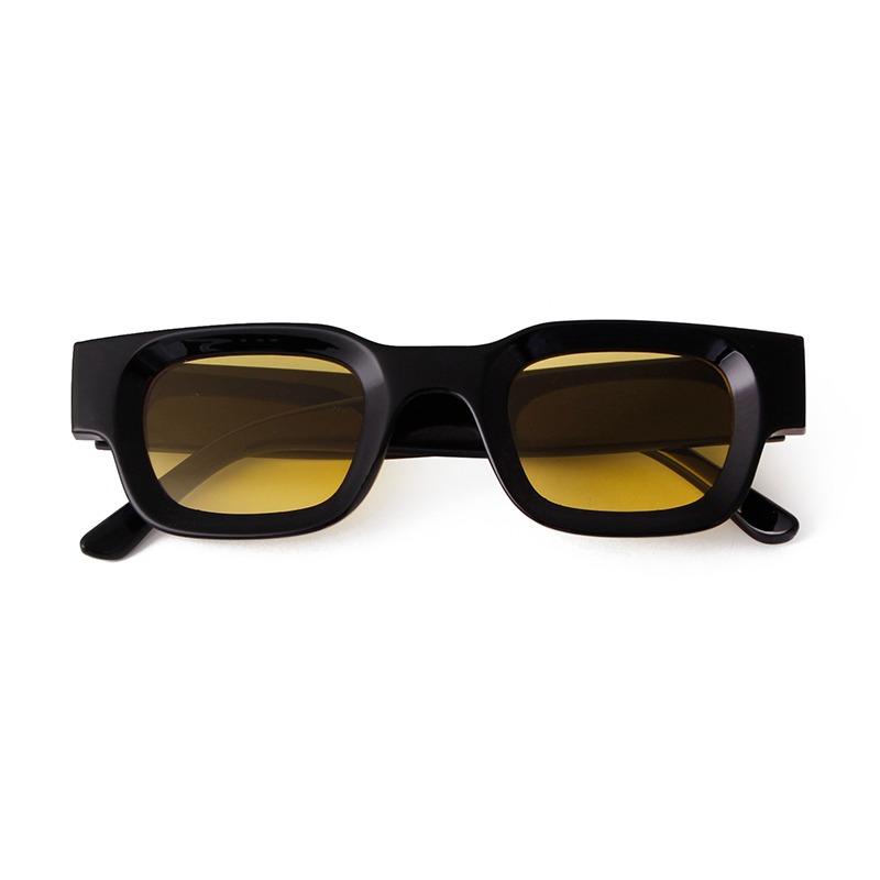 Модные маленькие квадратные солнцезащитные очки для женщин и мужчин, ретро, трендовые, с синими и желтыми линзами, вогнутые солнцезащитные очки UV400 Lentes Mujer S3639N