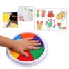 Fun 6-color Stamp Pad DIY Finger Painting Craft Card Making Handprint Suitable for Children Learning Educational Painting Toys