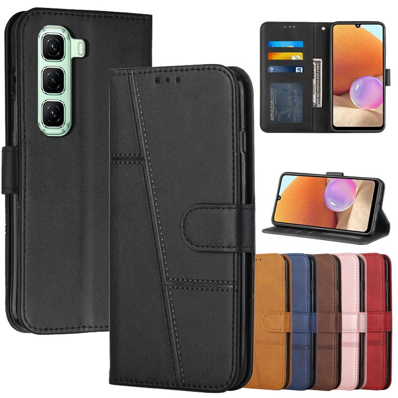 Кожаный чехол-книжка Hot60 для Infinix Hot 60 60i 50i Note 50S 50X 40X 40 Pro Plus 5G Магнитные чехлы Подставка Кошелек Чехол для телефона