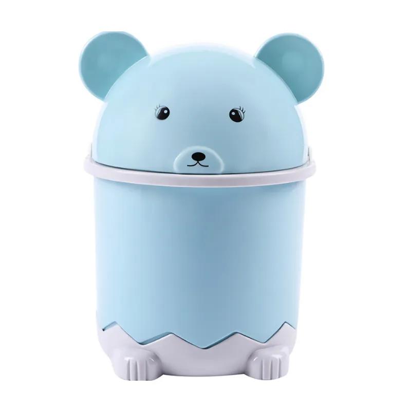 Настольный мусорный бак с крышкой Мини-мусорный бак на столе Креативный домашний журнальный столик для гостиной Маленькая корзина для бумаг Инструмент для хранения бытового мусора