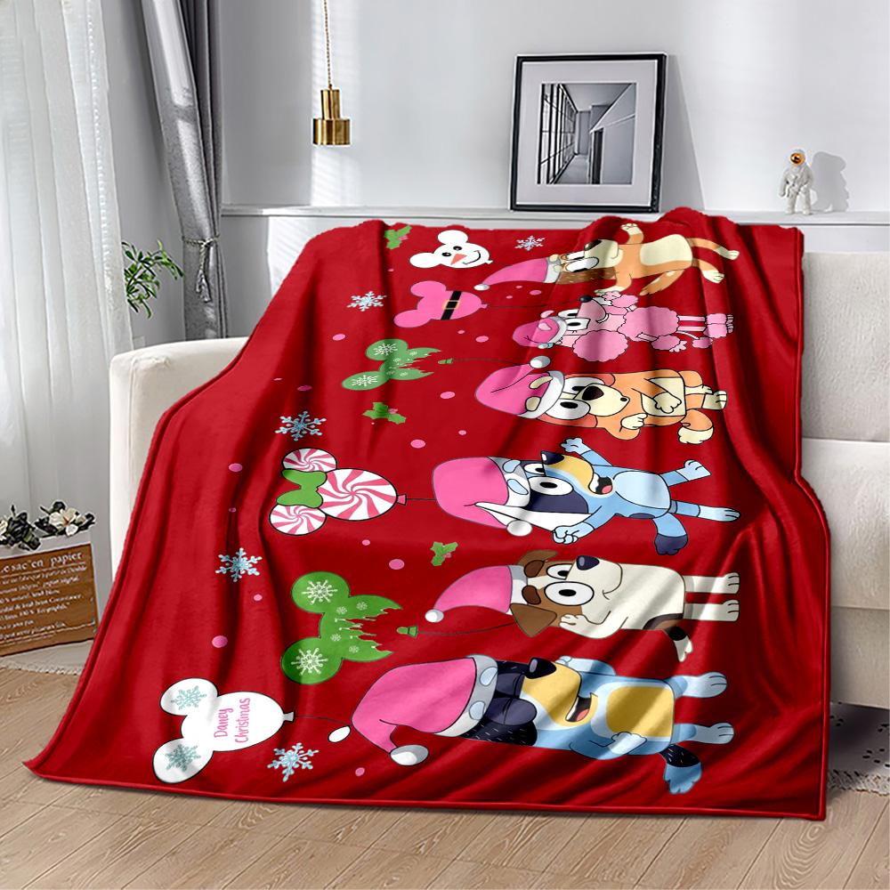 Bluey Friends Adventure Blanket Ultra-Soft Perfect for Office Chair Couch Chair for All Seasons Warmthful Decor Gift for Travel Home Birthdays