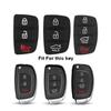 3 4 кнопки, мягкий силиконовый автомобильный пульт дистанционного управления, накладка для ключей для Hyundai HB20 SANTA FE IX35 IX45, чехол для ключей