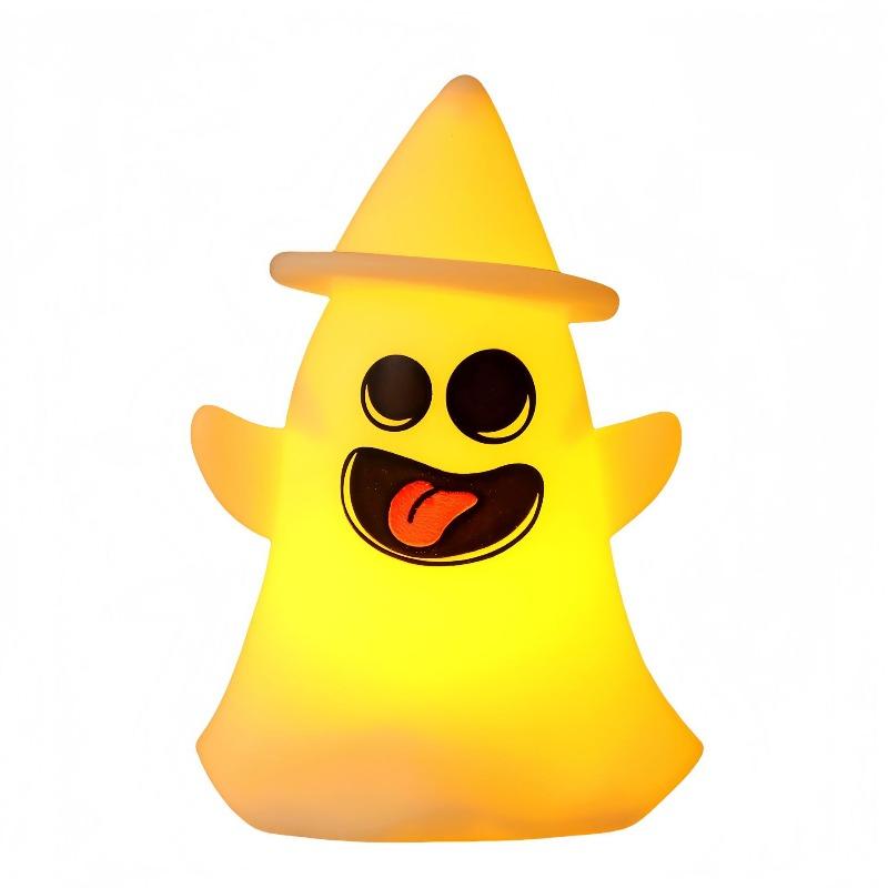 9,7 см/3,82 дюйма Хэллоуинская тыква-светильник, ночник-призрак, креативная модель, подарок, светящаяся игрушка, украшение для спальни и вечеринки