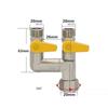 Rustproof Y Shaped Ball Valve 1/2"  Hose Barb 3 Way Shut Off Valve Brass Diverter Valve  Water/Oil