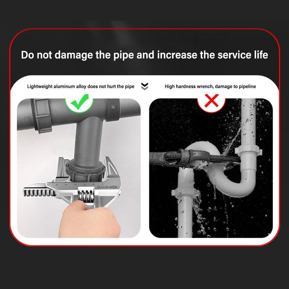 Короткая ручка сантехнический ключ для ванной комнаты очень большой кран отверстие труба инструмент для труб Главная