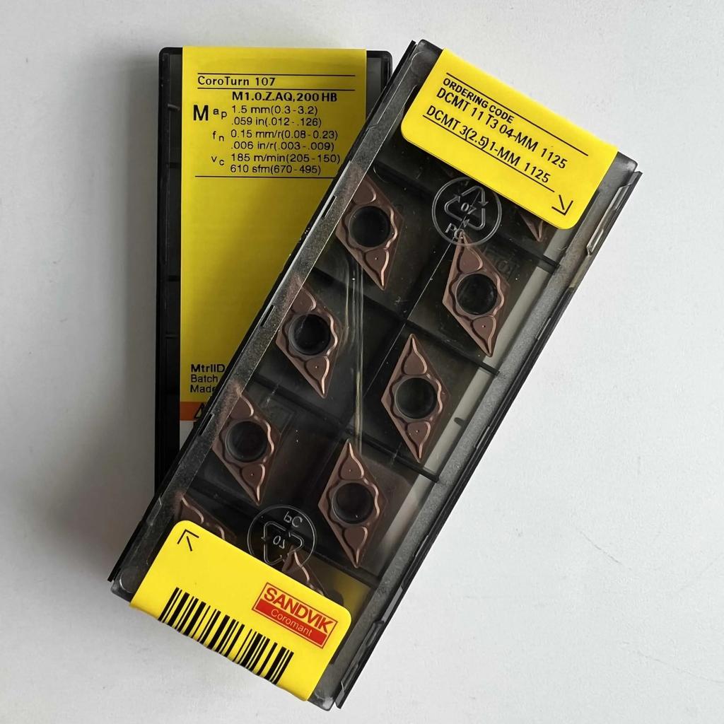 Original Sandvik / DCMT11T304-MM 1125 / CNC Lathe Carbide Blade 10 Pcs