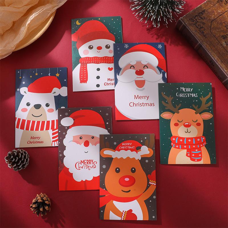 2025 Рождественская праздничная открытка с поздравлением и благодарностью с конвертом - Счастливого Рождества, благословение