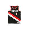 NBA Basketball Jersey, Trail Blazers, Lillard No. 0, Fan Edition Men Tops Black CW3680-010