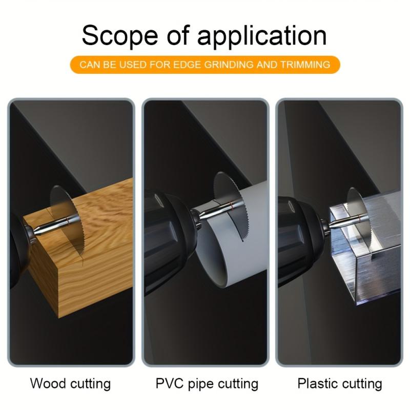 11/12 Mini Stainless Steel Rotary Saw Blade Set For Precision Woodworking, Woodcarving, DIY And Professional Use - Includes Chai