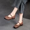 GKTINOO 2025 Spring New Retro Flat Shoes Genuine Leather Comfortable Round Toe Shallow Versatile Women's Shoes
