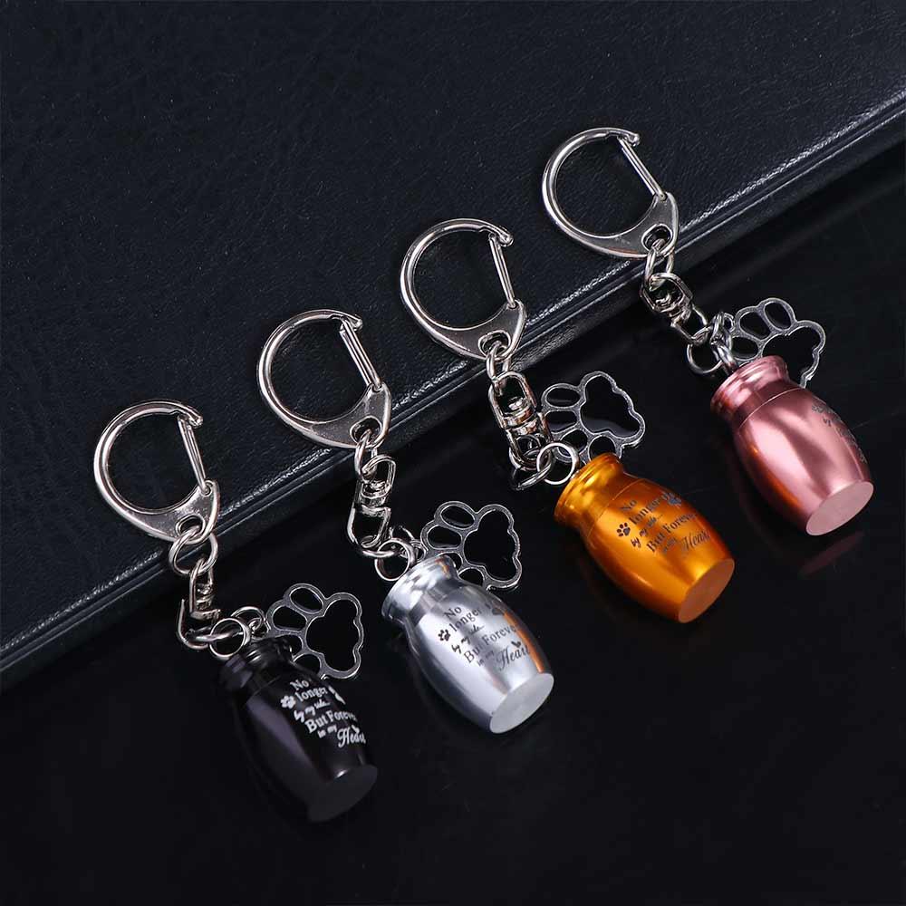 Dog Cat Ashes Dog Ashes Keepsake Paw Print Pet Urns Keyring Pet Urns Keychain Cremation Jewelry