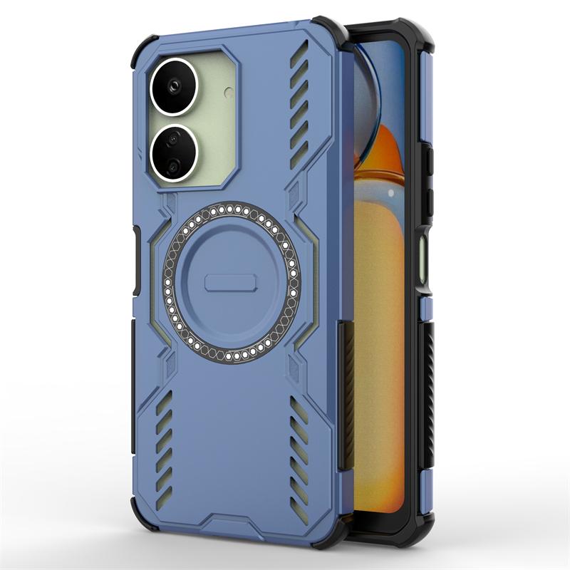 For Xiaomi Poco C65 Case For Poco C65 Anti-knock Magnetic Adsorption Wireless Charge Full Back Cover For Poco C65 Case 6.74 inch