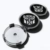 4pcs Transformers Logo Emblem Car Wheel Center Caps O.D 75MM 70MM Wheels Hub Cap Rim Hubcaps Dust Cover Replace Car Accessories