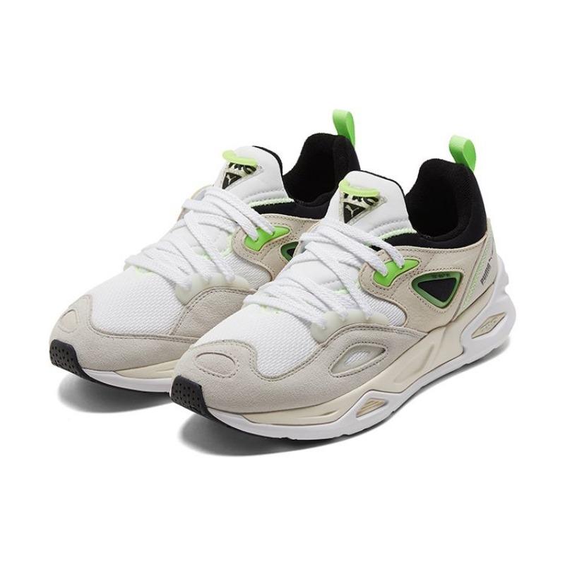 Puma Кроссовки унисекс низкие повседневные Trc Blaze Белый Серый Зеленый 383104-02
