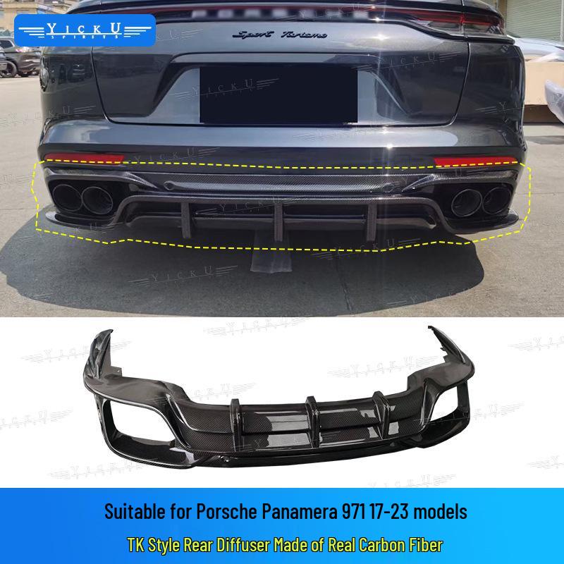 Porsche Panamera 971 Carbon Fiber Body Kit: Front & Rear Lip, Side Skirts, Spoiler, Hood (2017-2023)