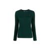 Polo Solid Color Crew Neck Knit Sweater Women Sweater Green 211910421-010