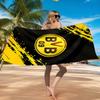 Пляжное полотенце из микрофибры с принтом дизайна футбольного мяча BVB, мягкое и впитывающее, быстросохнущее, идеально подходит для летних путешествий, незаменимо для пляжа, бассейна
