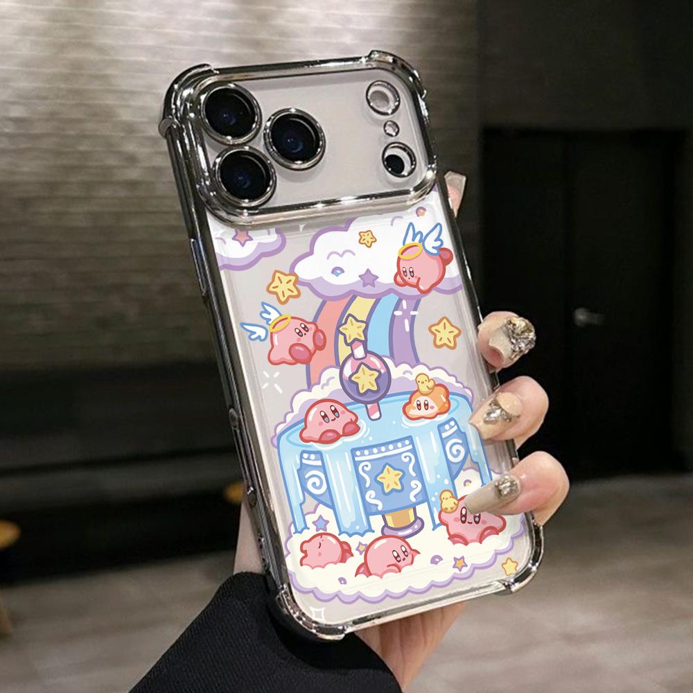 Pink K-Kirbys Phone Case for Xiaomi Redmi Note 15 14 13 12 14C 13C 12C 10C Pro Plus 4G 5G Anti-drop Transparent Cover