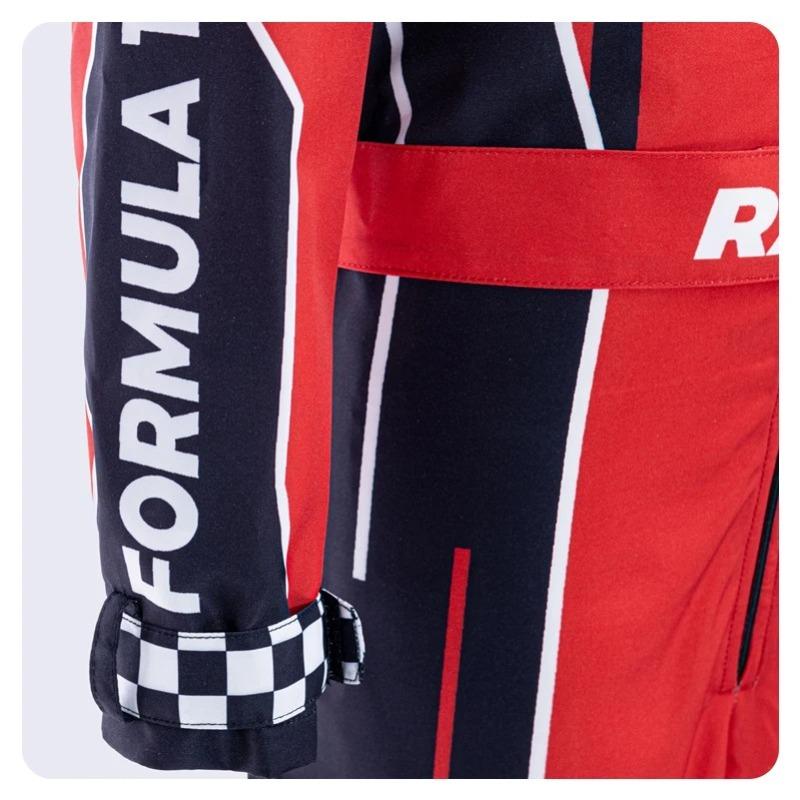 Car Driver Costume Boys' Racing Themed Jumpsuits Racer Jackets Red Child Cap Kids Dress Up for Halloween Carnival