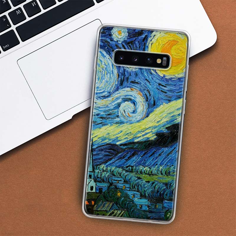 Чехол для телефона с масляной живописью Ван Гога для Samsung Galaxy M21 M12 M31S M32 M51 M52 Note 20 Ulte 10 Plus 9 8 J4 J6 + J8 M11 F52 F62