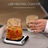 Портативный USB Подогреватель для кружки, чашки для кофе, для использования дома, в офисе, 3 температурных режима, 5 В, мини-электрическая плитка, подставка
