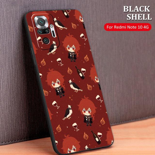 Чехол для телефона для Xiaomi Redmi 9s 9t 9a 10 Pro 11 K40 8 9 8t 9c K50 K40s 11t 11s аниме Genshin Impact Чехол с принтом